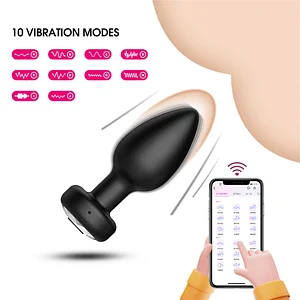 App Remote Control 10 Frequency Vibrating Anal Plug