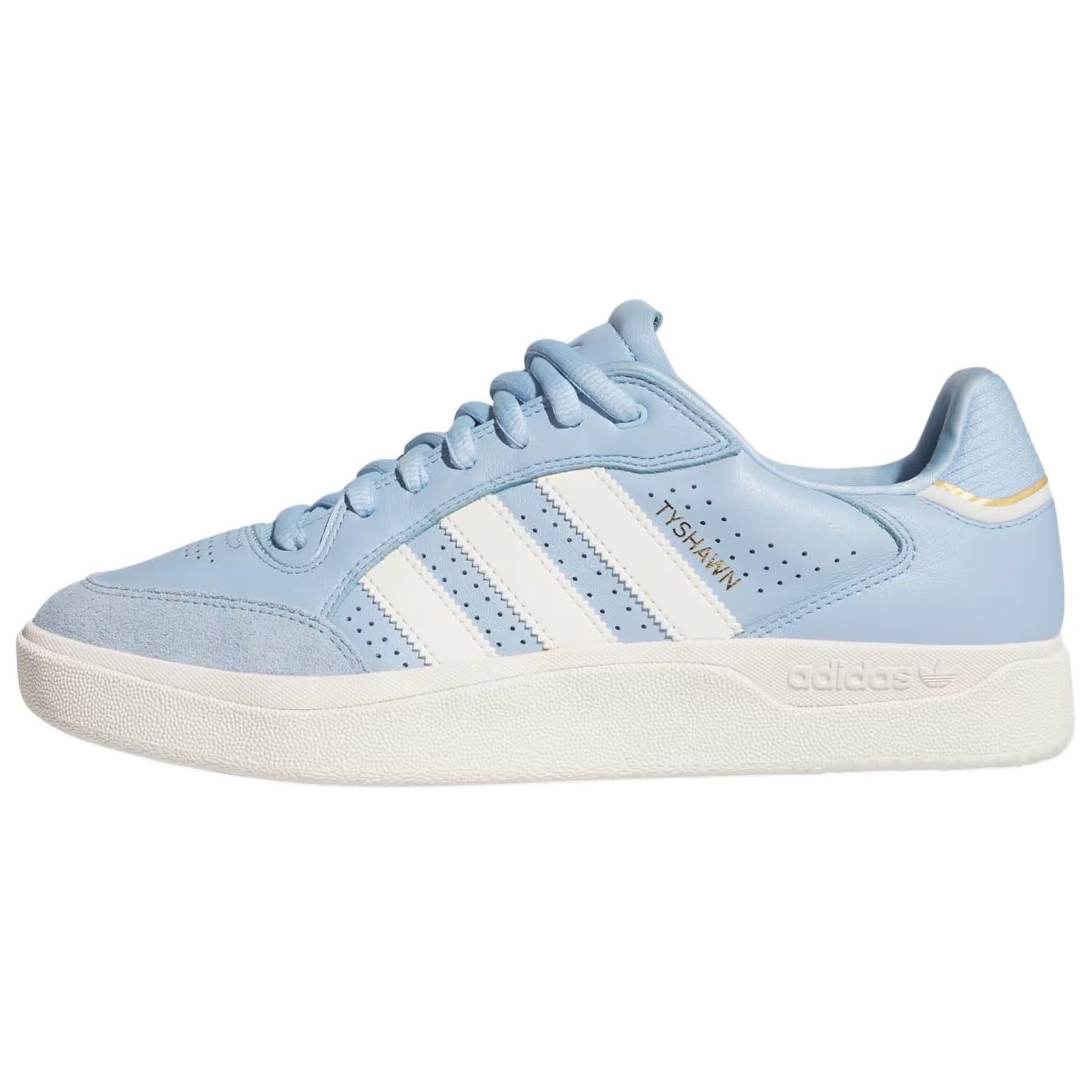 Adidas Tyshawn Low Clear Sky Chalk White Gold Metallic