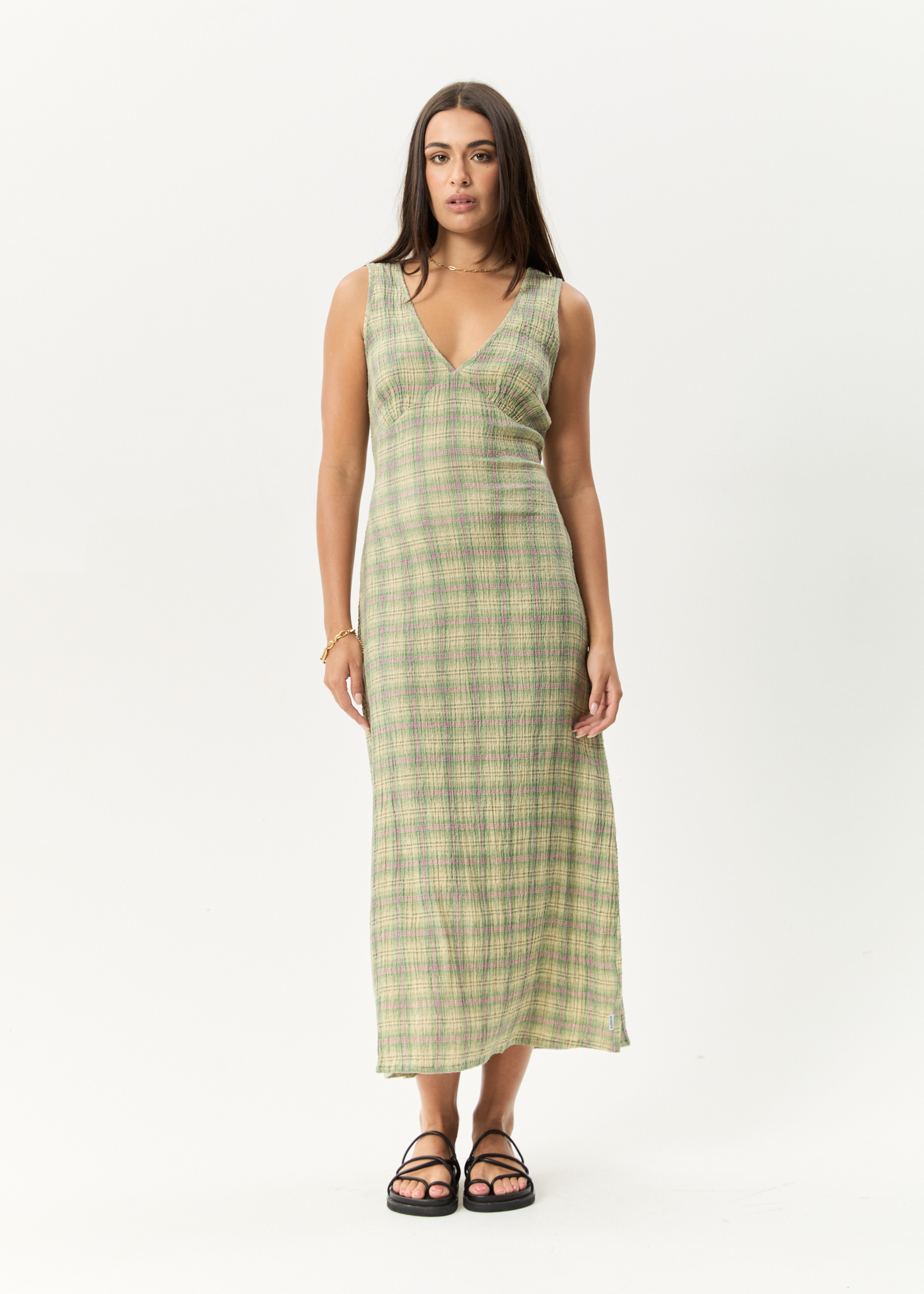 Seersucker Maxi Dress