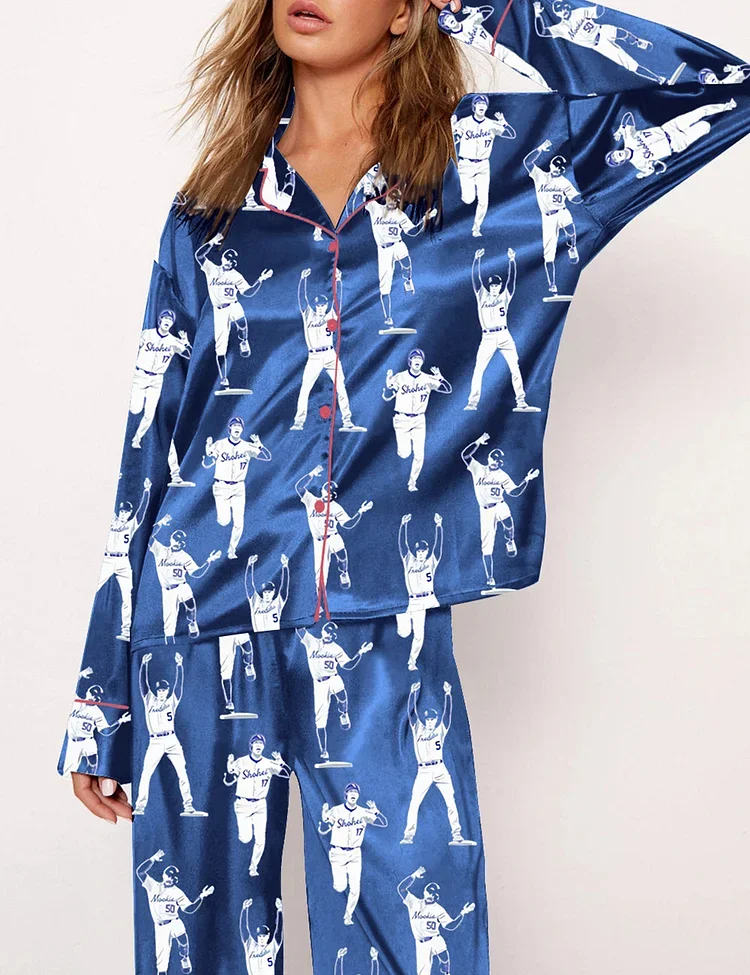 dodger-baseball-pajamas-set