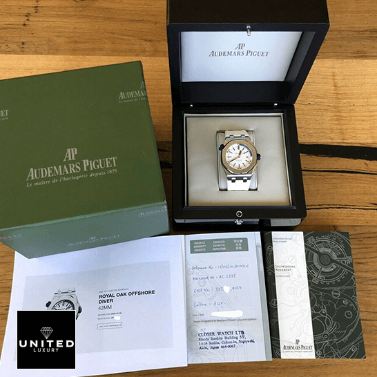 Audemars Piguet Royal Oak White Rubber Replica int the box & warranty card