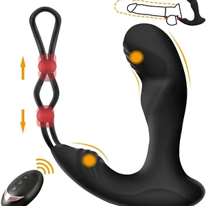 Men's wireless remote control backyard bead pulling 9-frequency vibrating anal plug prostate toy