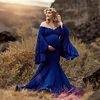 Maternity Photo Shoot Pregnant Split Long Maxi Pregnancy Dress