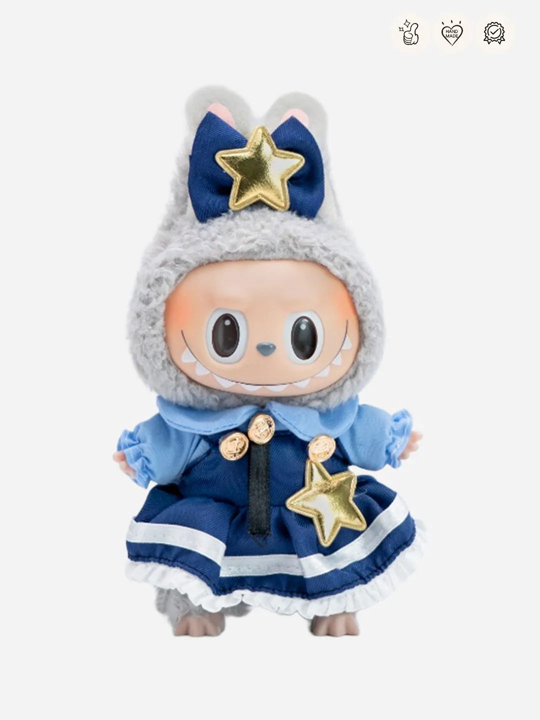 LABUBU Clothes Starry Bunny Officer Outfit