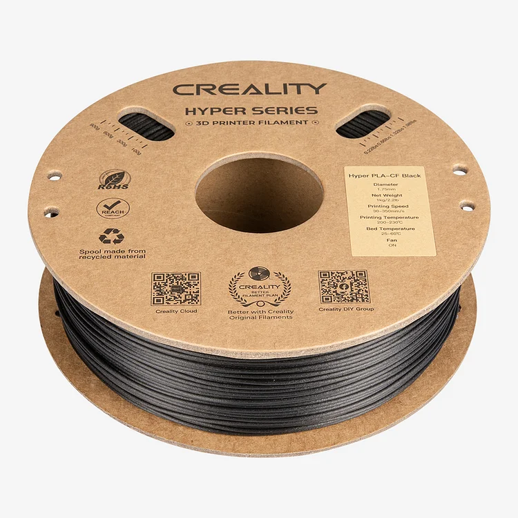 Creality Black PLA Filament 1.75mm,Hyper PLA High Speed 3D Printer