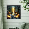 Diamond Painting -5D Full Round Drill Candlelight Forest
