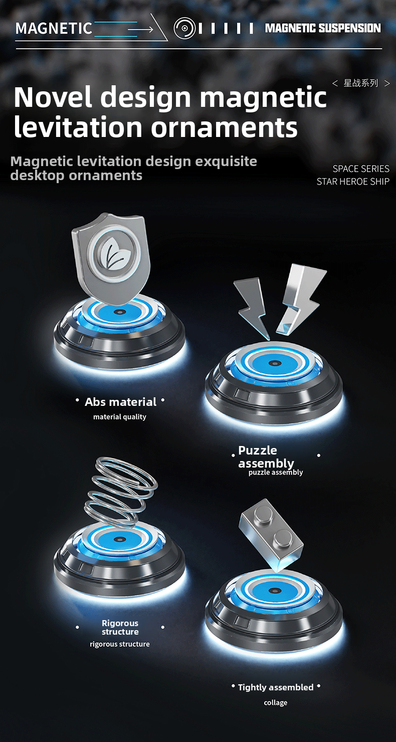 Star Wars levitation toy | Assembly toy | 1195 building blocks | Full of creativity and endless fun