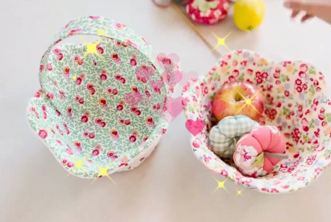 DIY Floral Bowl Basket Template - Include Instructions