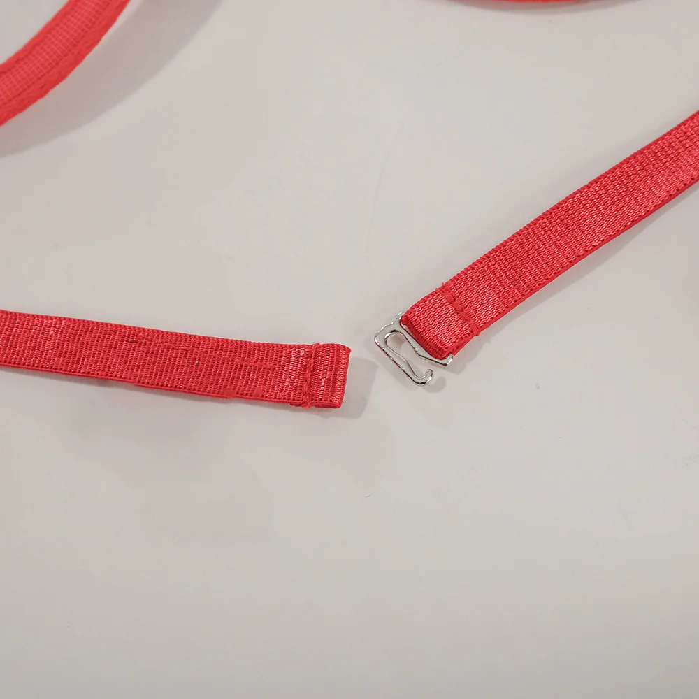 Billionm Women Lace Lingerie Red Bow Knot Transparent Bra and Panty Set Lenceria Para Mujer See Through Femme Ropa Interior 2021 Sexy