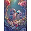 Diamond Painting -DIY Round Partial AB Drill A Pair of Love Birds(45x60cm)