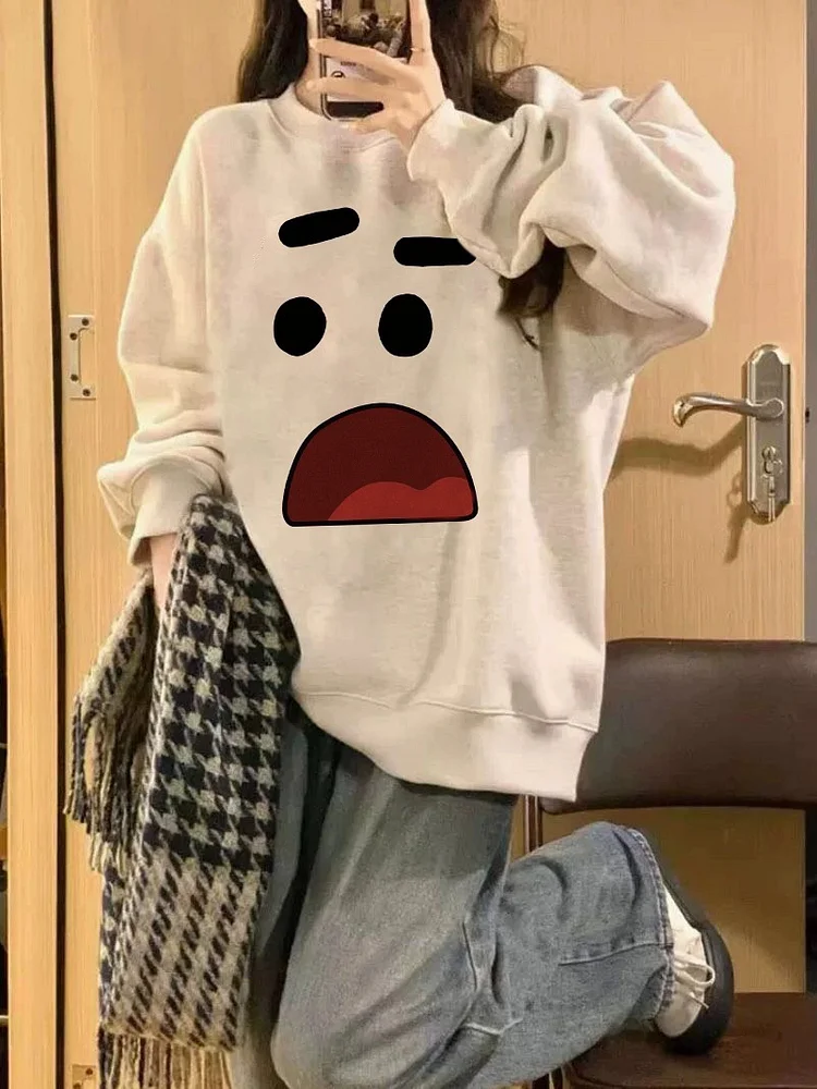 cute expression sweatshirt