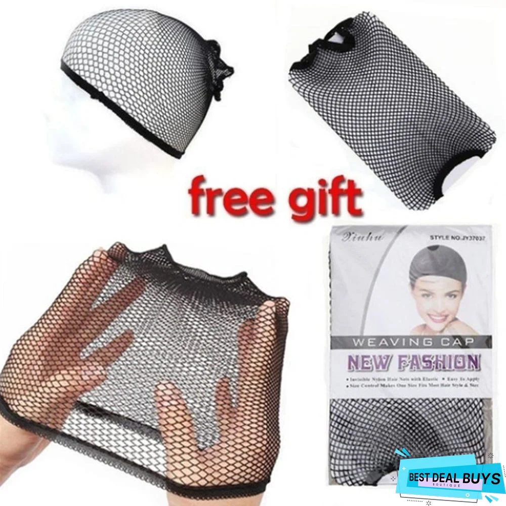 Women's Long Hair Is Wine Medium Length and Straight Hair