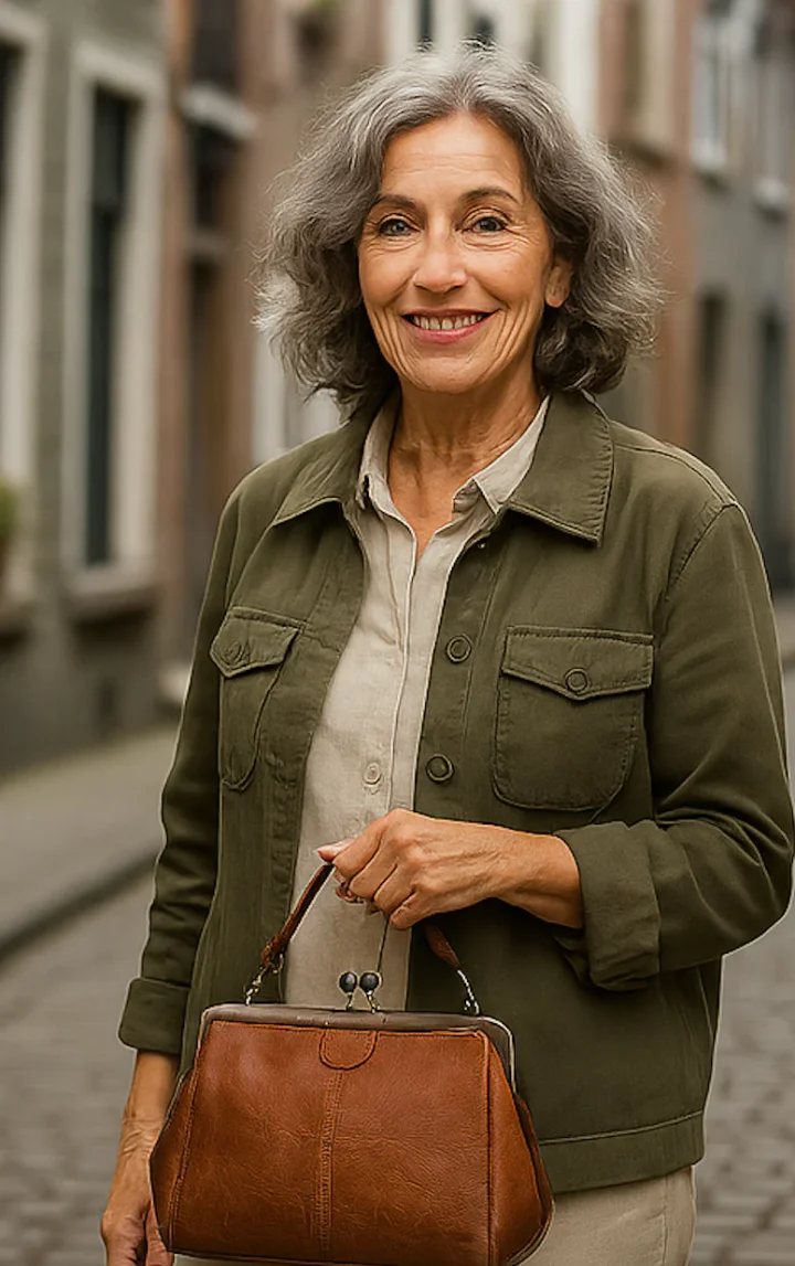 Cliente avec sac à main