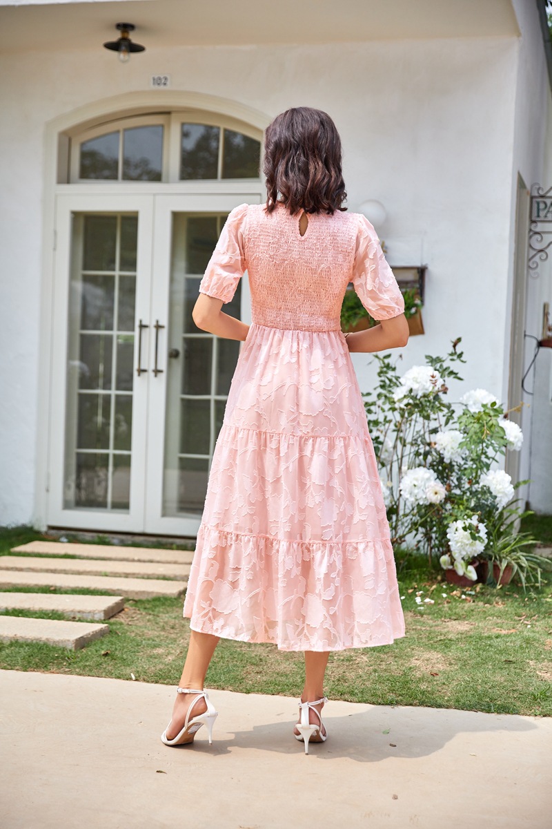 womens_roundneck_summer_midi_dress_dress_outfit_for_weddings