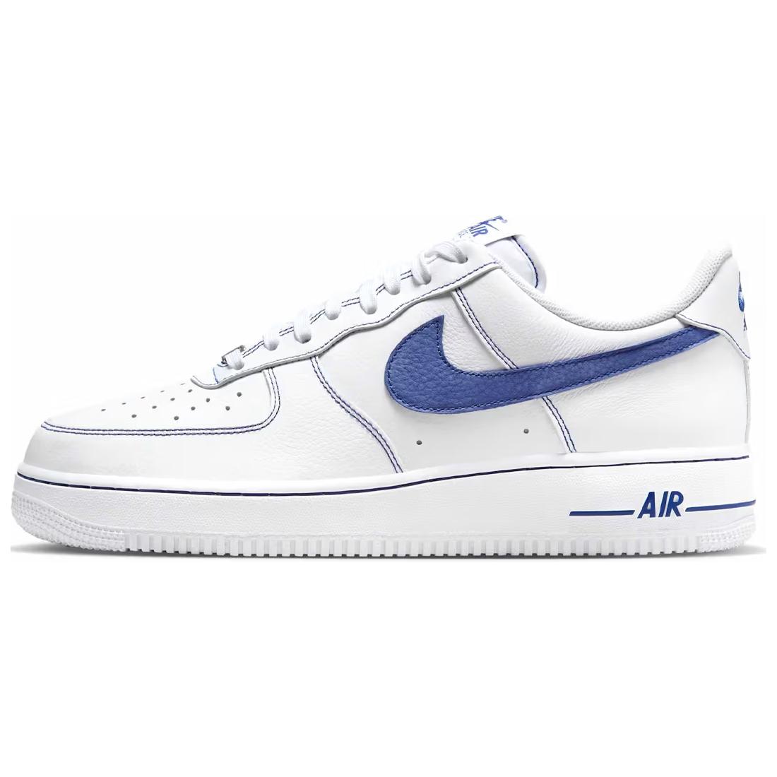 Nike Air Force 1 Anti Slip Wear Resistant Low Top Skateboard Shoes Unisex White Blue