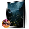 Diamond Painting -DIY Round Drill Forest Fireflies