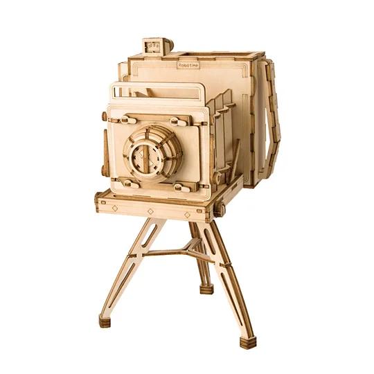 [Only Ship To U.S.] Rolife Vintage Camera 3D Wooden Puzzle TG403 | Robotime Online