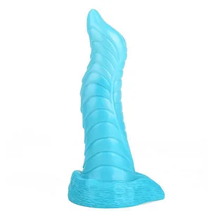 Tentacle Shaped Penis Soft Silicone Dildo For Women S Shape Blue