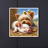 Diamond Painting -DIY Full Square Drill Dog Pig(45x45cm)