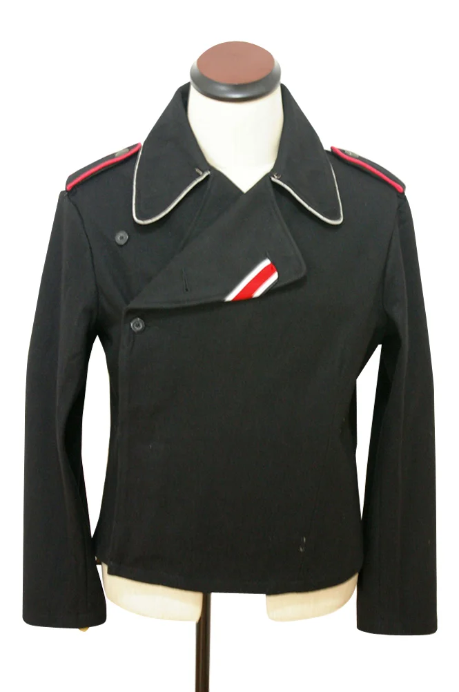   Elite German Officer Panzer Black Wool Wrap/Jacket German-Uniform