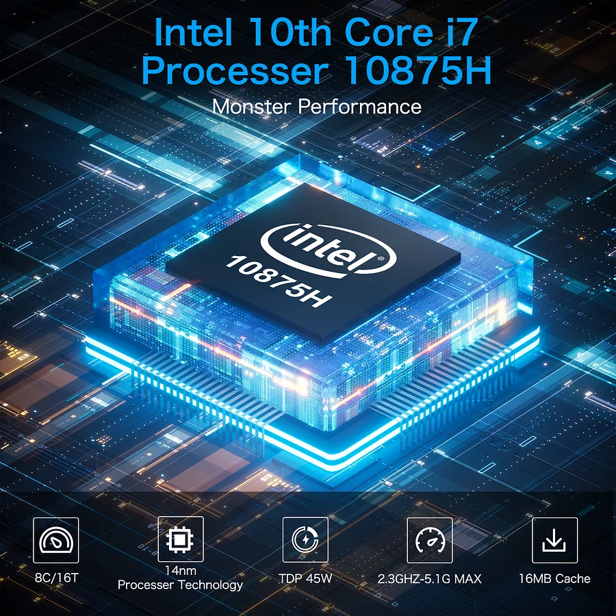 GMKtec 10th Generation Intel® Core™ i7 Processors ( i7-10875H