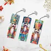3Pcs Diamond Painting Christmas Nutcracker Bookmark for Book Lovers