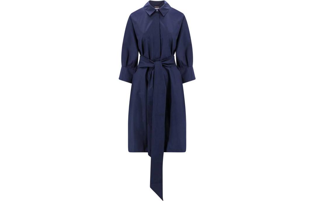 'S MAX MARA Long-Sleeved Dresses Women's Dark Blue