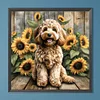 Diamond Painting-DIY Full Round Drill Garden Dog(40*40 CM)