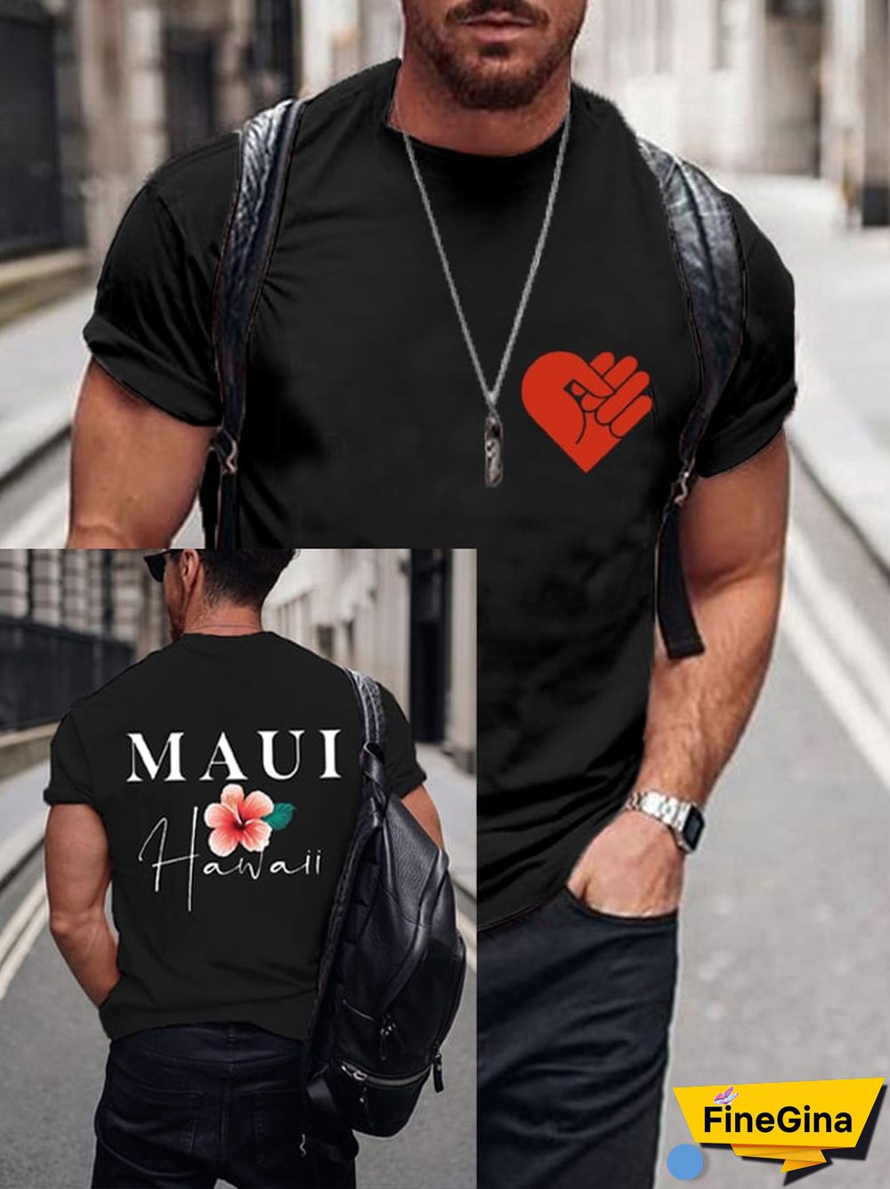 Men's Lahaina Strong Support Hawaii Maui Tee