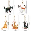 DIY Diamond Painting Keychain-5pcs/Set Cat Bag Keychain Jewelry Gift