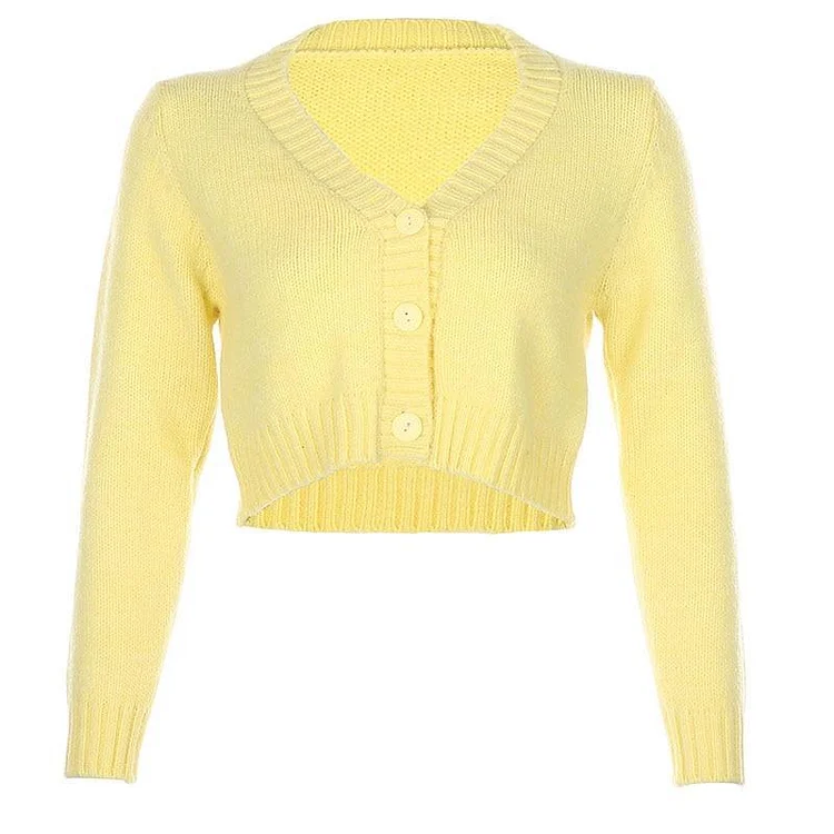 Lia Knit Cardigan KISS KIWI August Lemonade