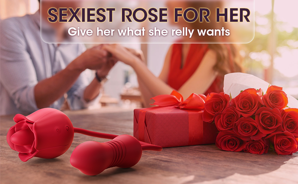 Klitorisvibrator-Rosenspielzeug als Geschenk