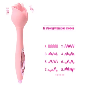 Rose Tongue Licking Wand Vibrator