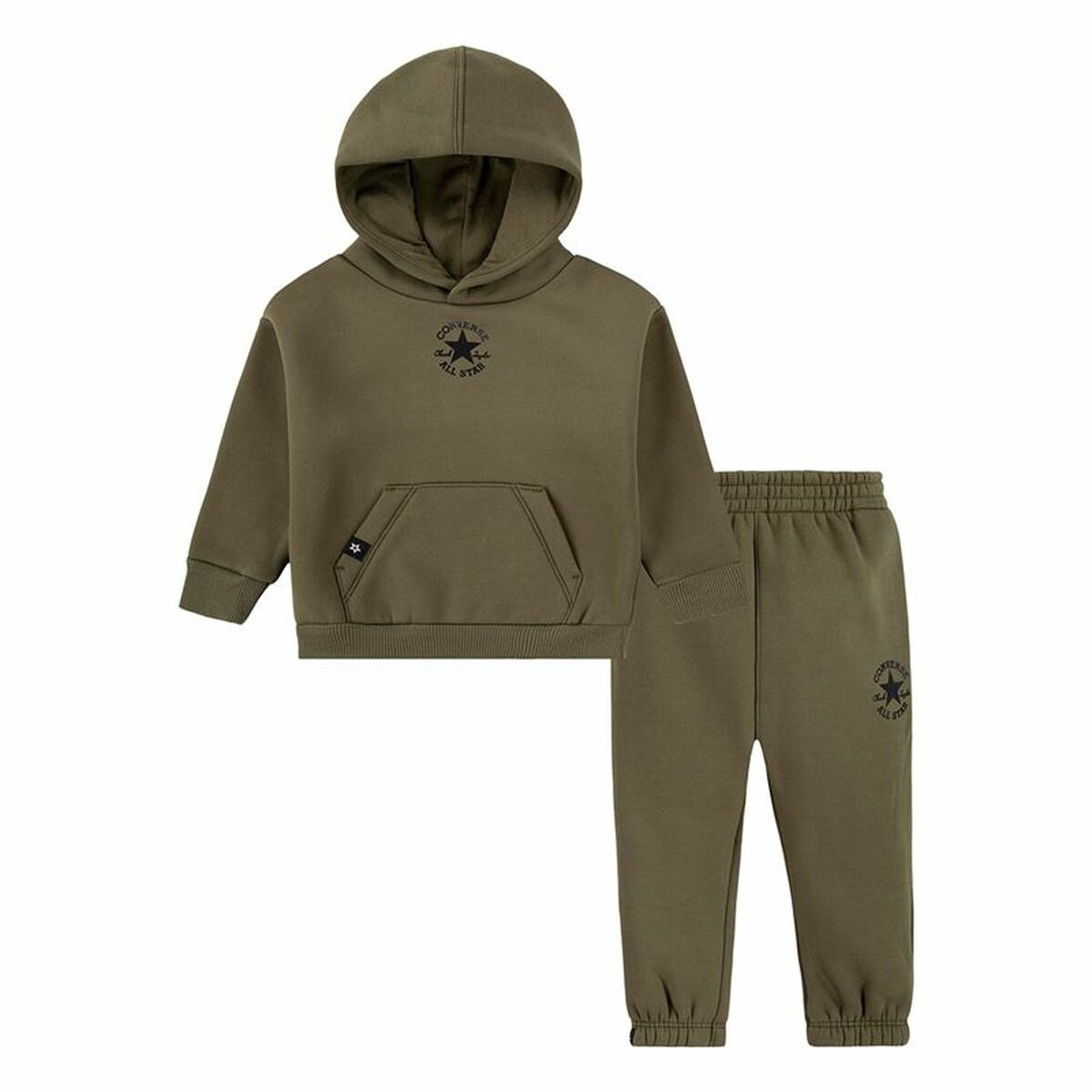 Sports Outfit for Baby Converse Sustainable Core Po Olive 2 Pieces