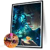 Beauty And Tiger - Round Drill Diamond Painting - 45*60CM (Big Size Partial AB Drill)