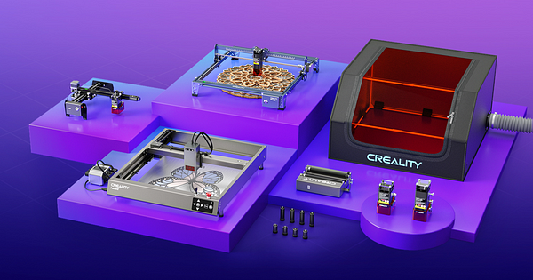 Creality CR-LASER-FALCON + Accessories (Engraving & Cutting Machine) -  Overview and Assembly Guide 