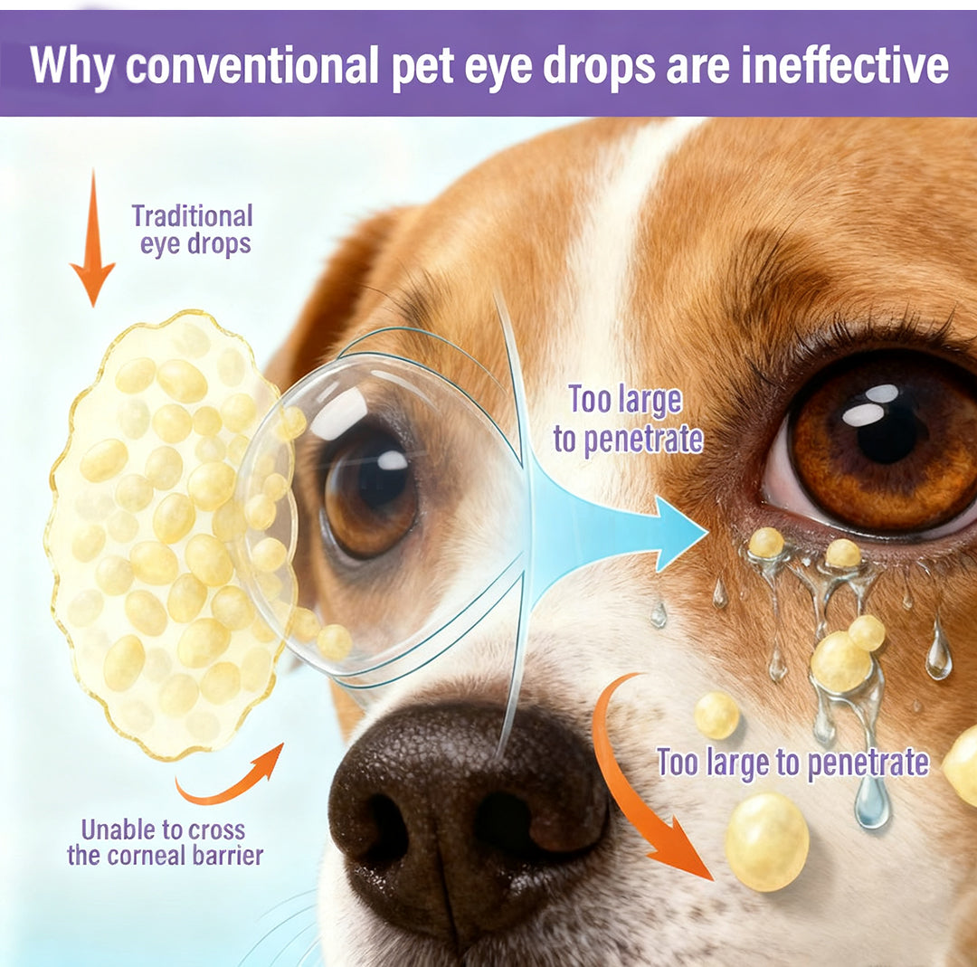 Diagram showing traditional drops failing to penetrate