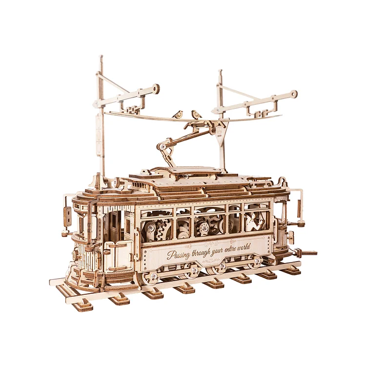 ROKR Classic City Tram 3D Wooden Puzzle LK801 | Robotime Online