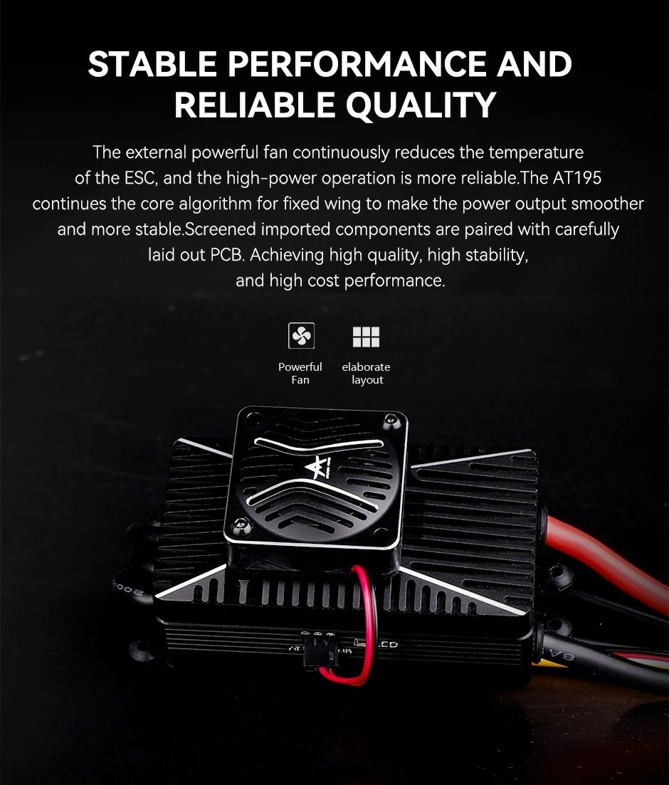 AT8025 fixed-wing UAV propulsion system features stable performance and reliable quality