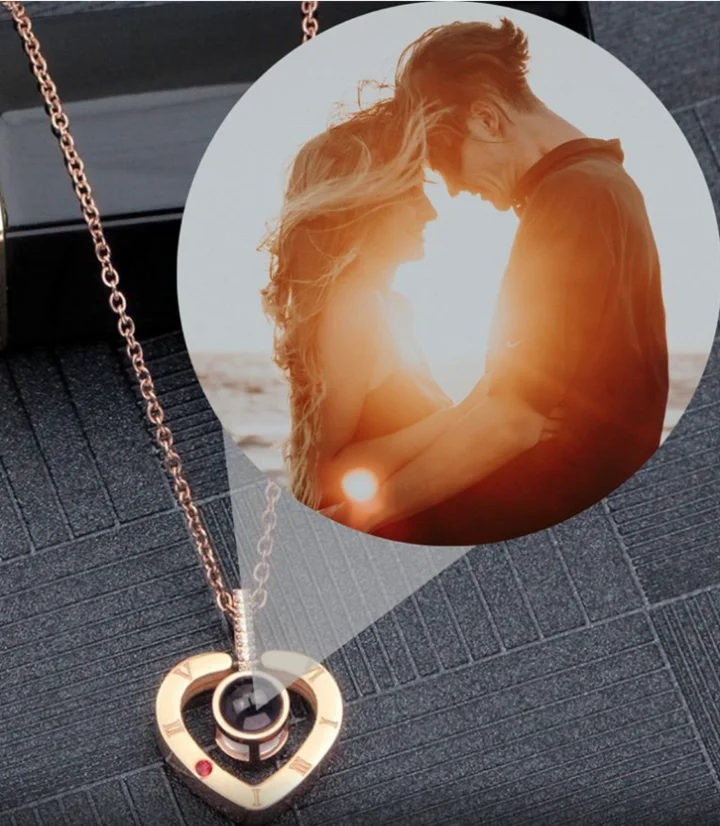 Heart Drop Custom Photo Necklace wetirmss