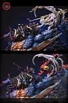 Human-Beast Form Kaido vs Nika Luffy with LED - ONE PIECE Resin Statue - Fantasy Studios