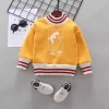 Kid Baby Boy Cotton-Padded Thick Puls Velvet Sweater Coats