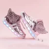 Boy Girl Non-slip Glowing Sneakers Led Light Up Shoes