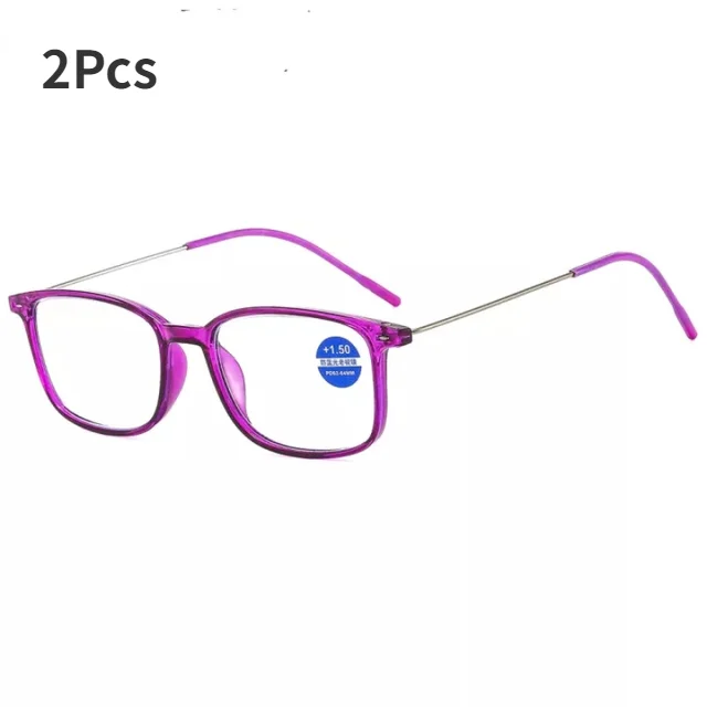 1/2Pcs Anti-Blue Light Reading Glasses Full Frame Glasses for Men and Women Radiation Protection Square Optical Computer Glasses