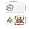 6Pcs Diamond Painting Christmas Cat Greeting Cards Christmas Cards