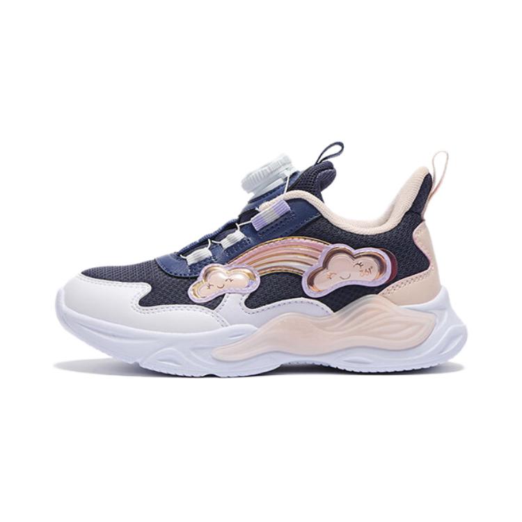 361°KIDS Cushioning Wear-Resistant Kids Lifestyle Shoes White Blue Pink Children Aged 3-7 Years Old