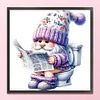 (Counted/Stamped)Goblin Goes To Toilet-18CT Cross Stitch 25*25cm/9.84*9.84in