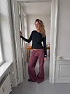 Sussa pants with details - Burgundy