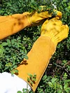 1 Pair Long Thorn Proof Rose Pruning Gloves Leather Garden Gloves for Women Men
