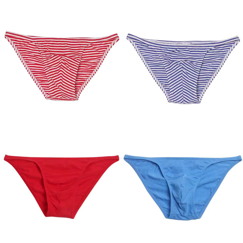 Simple Men's Milk Silky Bikini Briefs